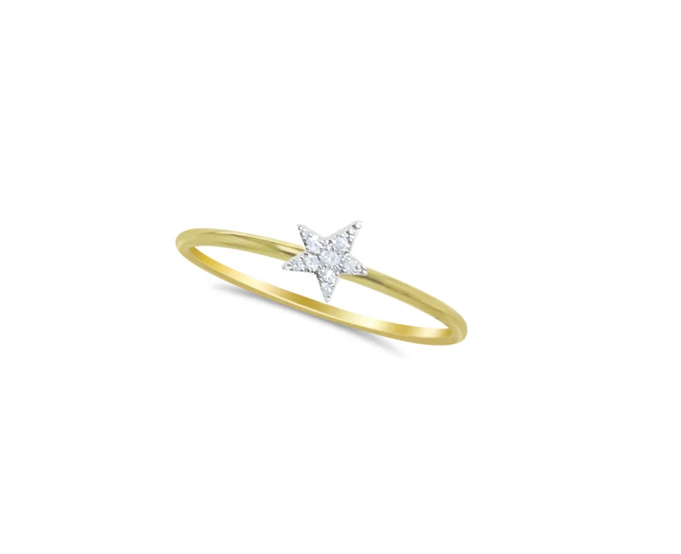 Dainty Diamond Star Ring sold by Meira T