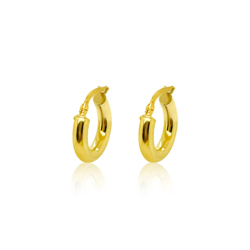 Essential Gold Plated 10mm Hoops sold by Meira T