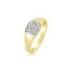 Chunky Yellow Gold And Diamond Ring sold by Meira T
