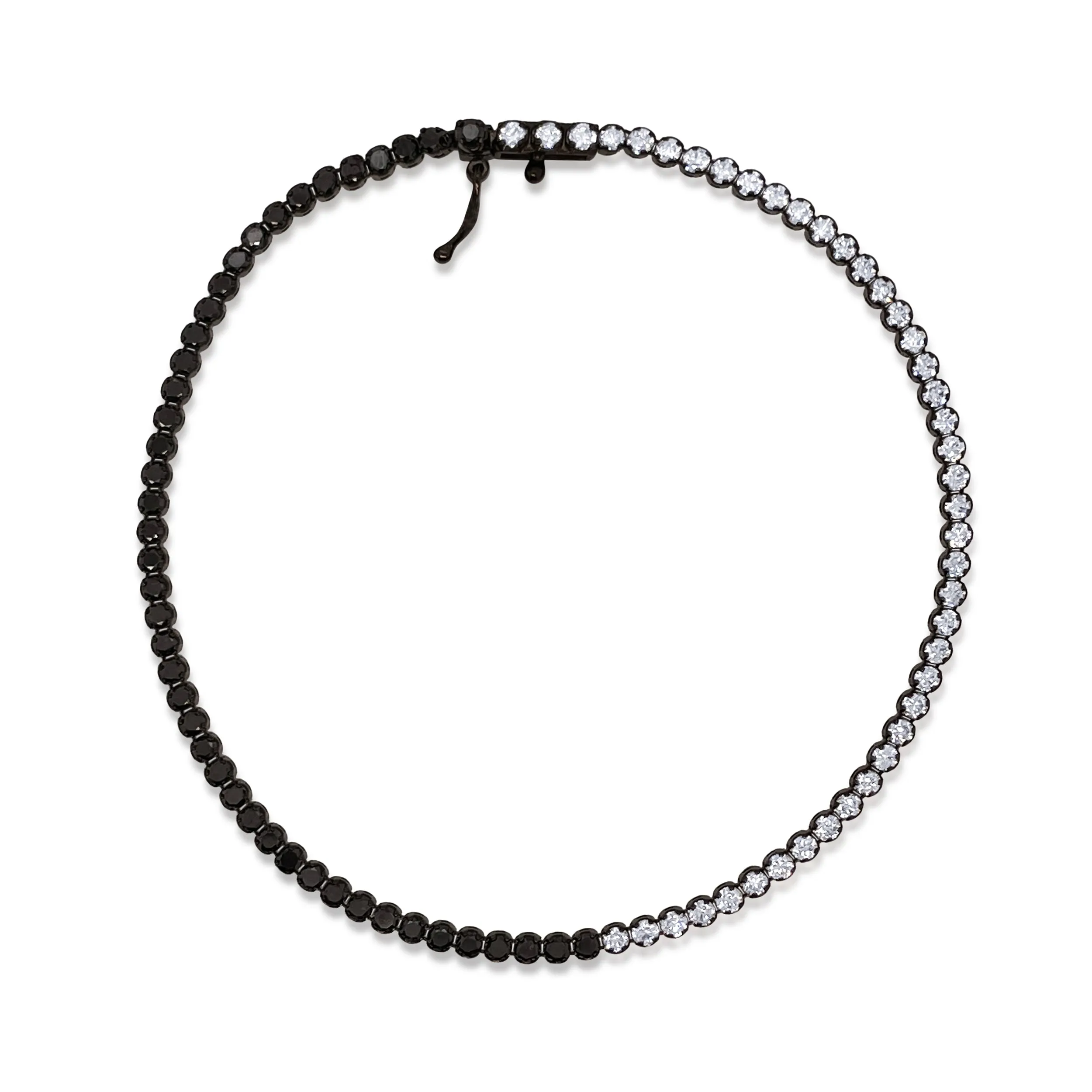 White Gold and Black Diamond Tennis Bracelet *ONLINE EXCLUSIVE* sold by Meira T