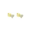 White gold diamond stud earrings sold by Meira T