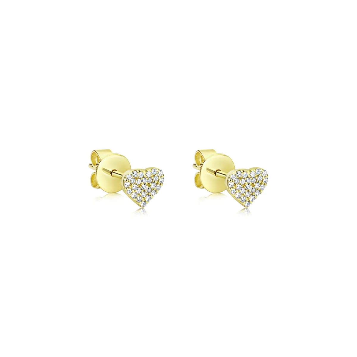 White gold diamond stud earrings sold by Meira T