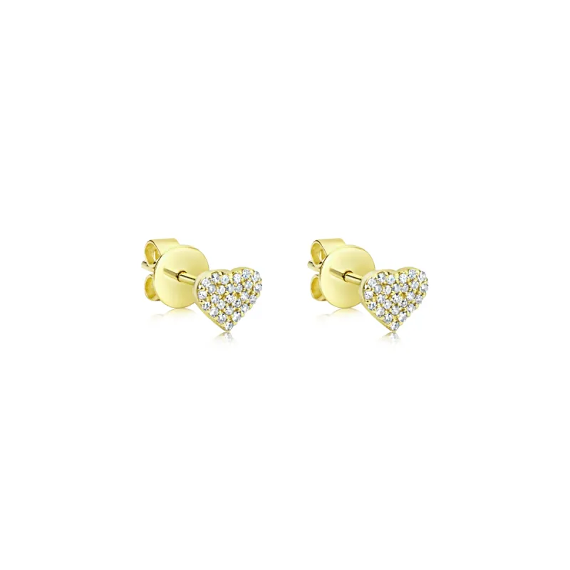 White gold diamond stud earrings sold by Meira T
