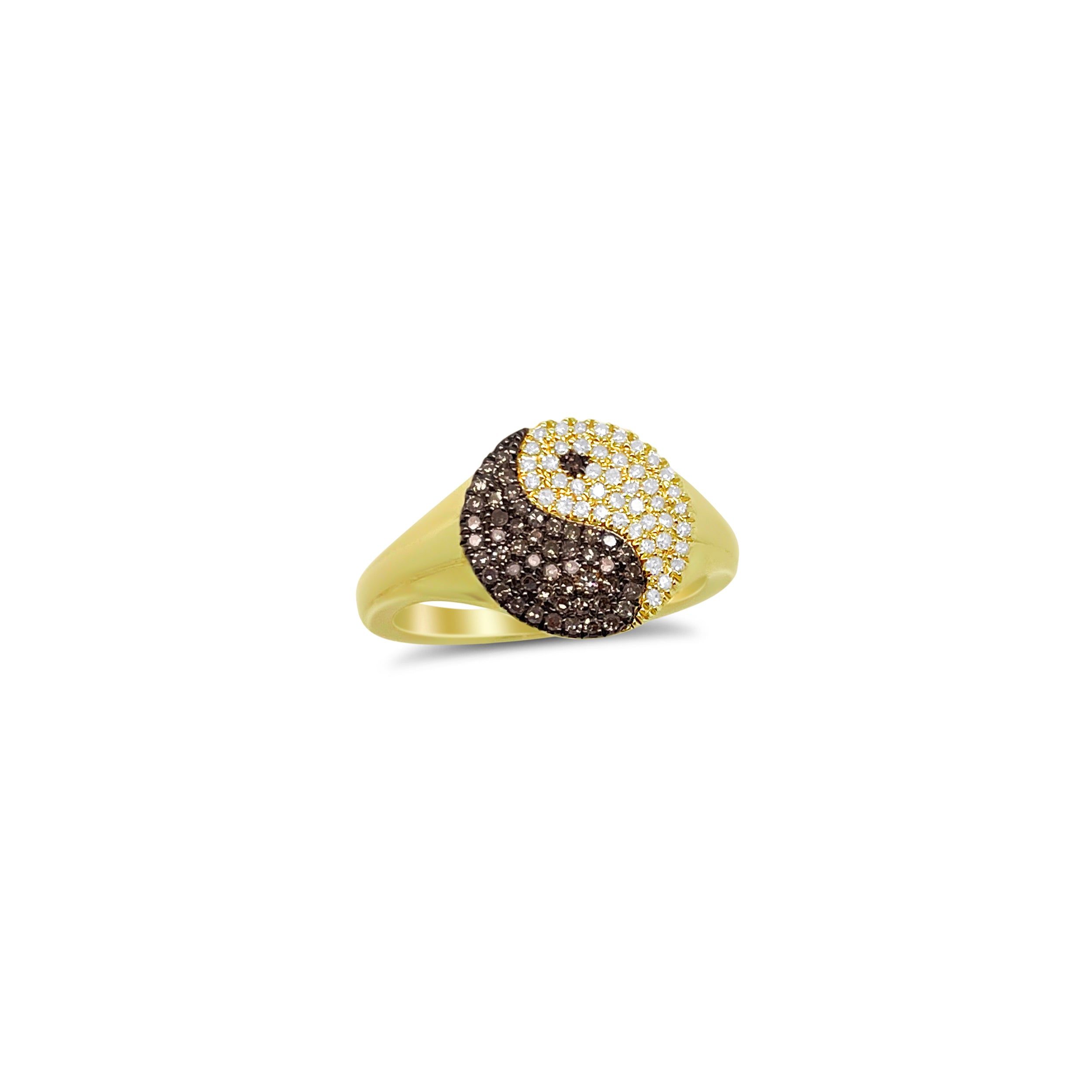 Yellow Gold Yin Yang Diamond Band sold by Meira T