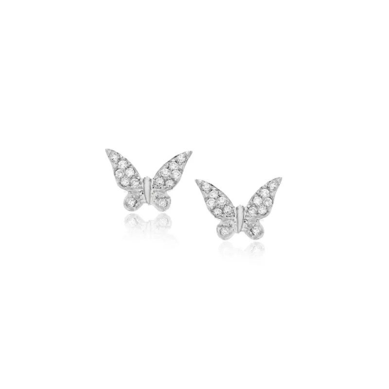 Butterfly Diamond Studs sold by Meira T