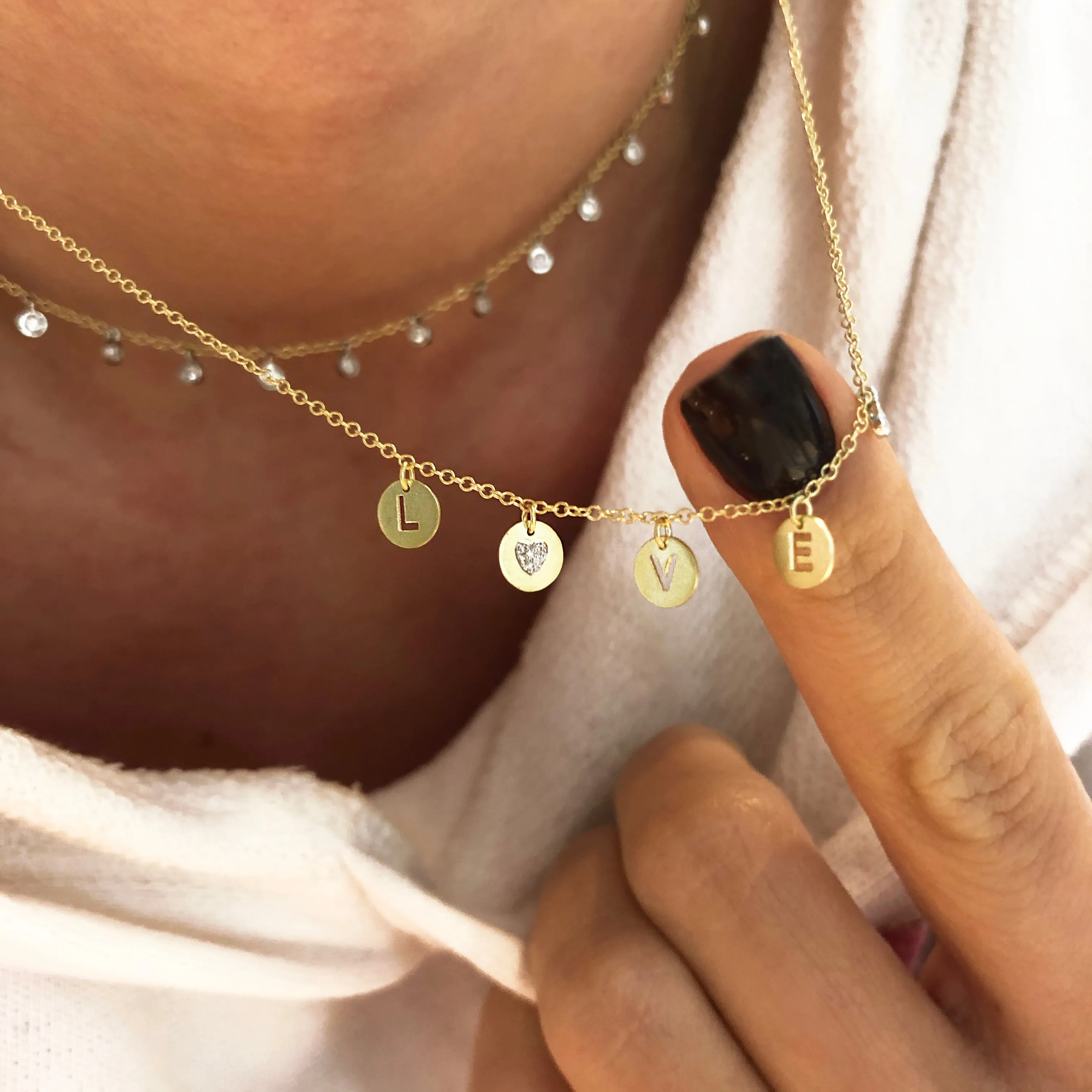 Love Disk Necklace sold by Meira T product image thumbnail 2