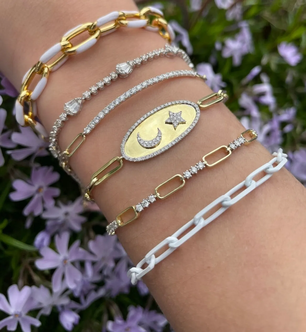 White Paperclip Chain Bracelet (All New!) sold by Meira T product image thumbnail 2