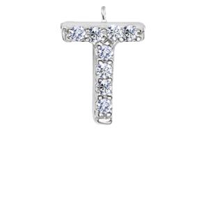 Small Initial Diamond T sold by Meira T