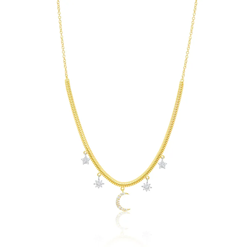 Celestial Snake Chain Necklace sold by Meira T