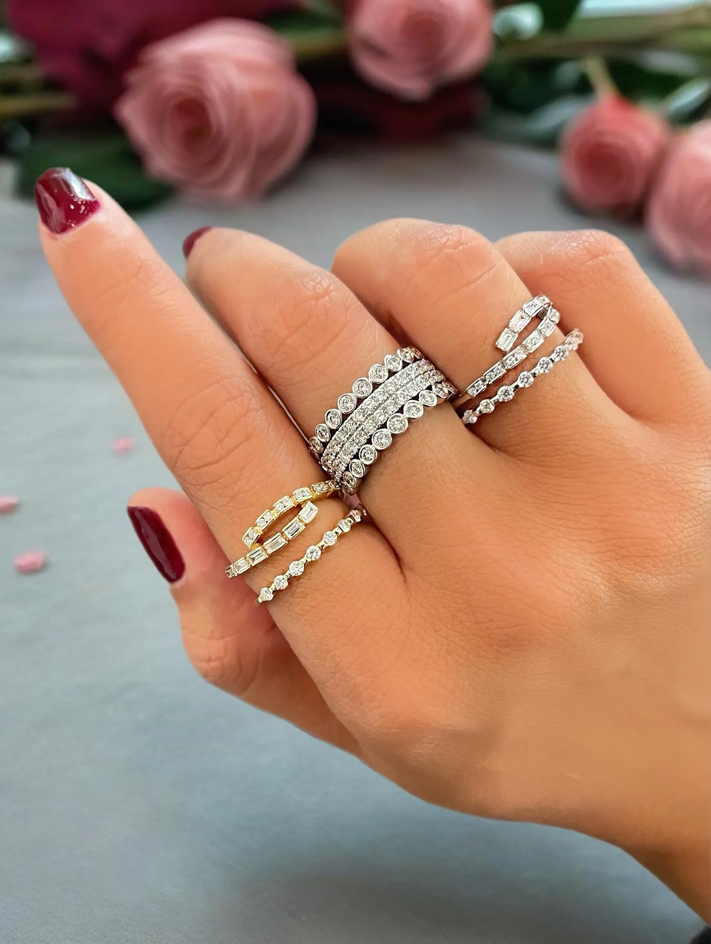 Yellow Gold and Diamond Twist Ring sold by Meira T product image thumbnail 2