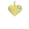 Yellow Gold Heart with Bezel sold by Meira T