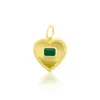 Yellow Gold Emerald Heart Charm *ONLINE EXCLUSIVE* sold by Meira T