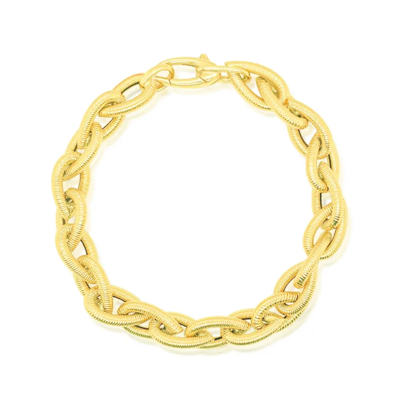 Yellow Gold Chunky Bracelet *ONLINE EXCLUSIVE* sold by Meira T