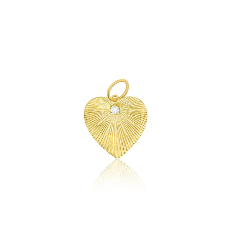 Gold Heart Charm *ONLINE EXCLUSIVE* sold by Meira T