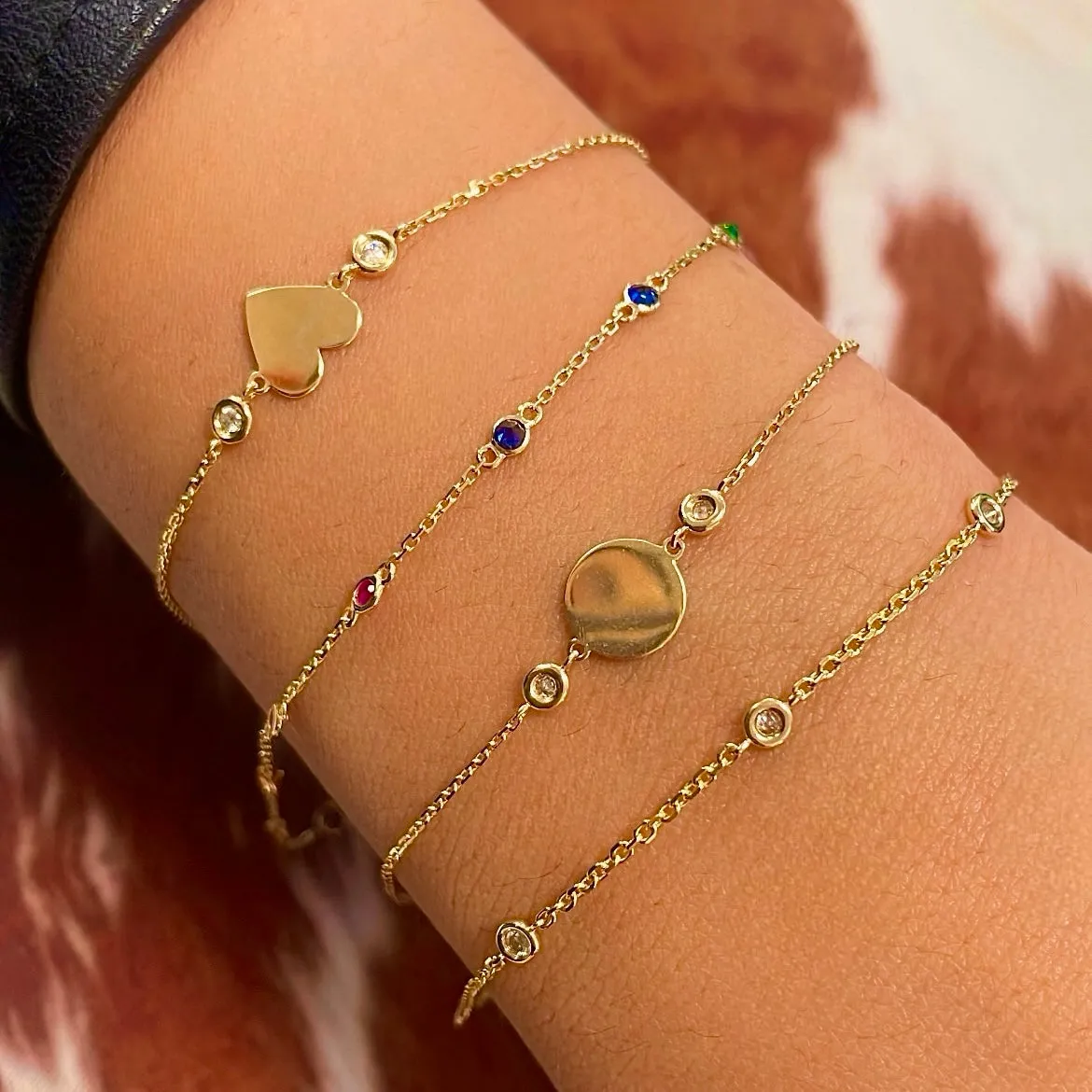 Rainbow Bezel Bracelet sold by Meira T product image thumbnail 2
