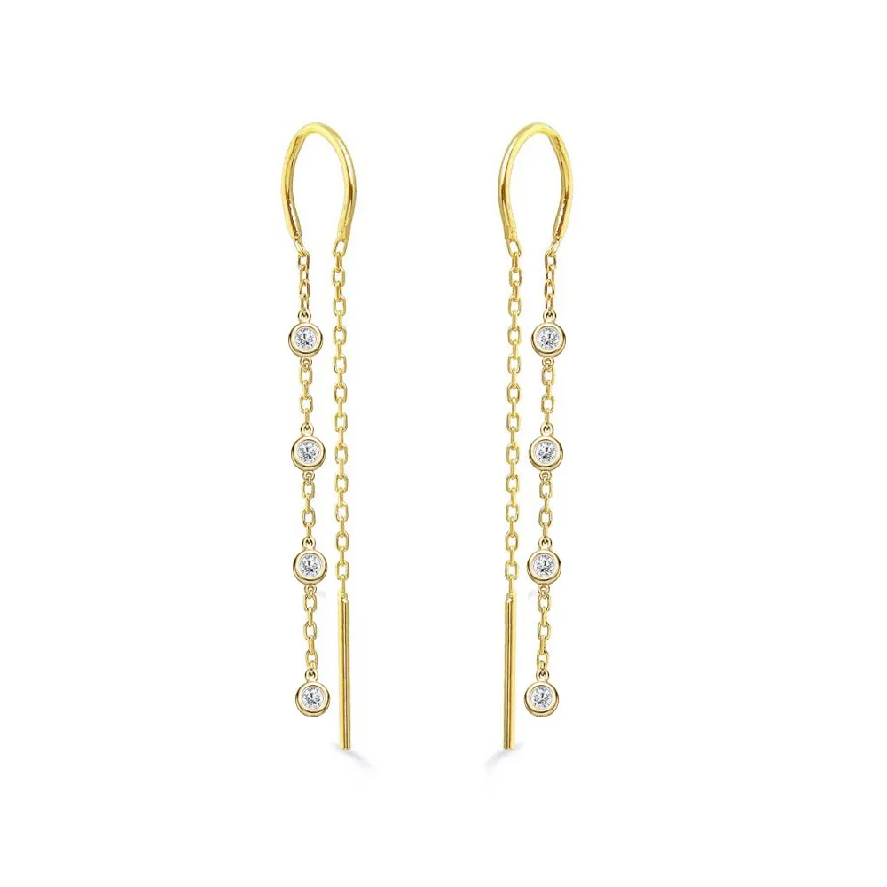 Diamond Chain Earring sold by Meira T