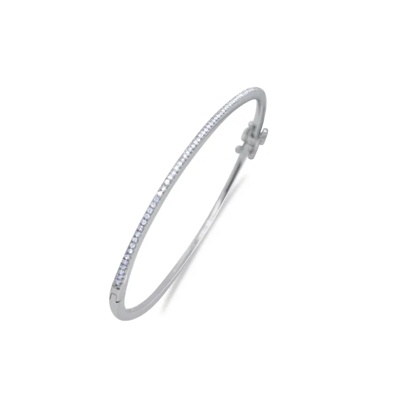 White Gold Diamond Bangle Bracelet *ONLINE EXCLUSIVE* sold by Meira T