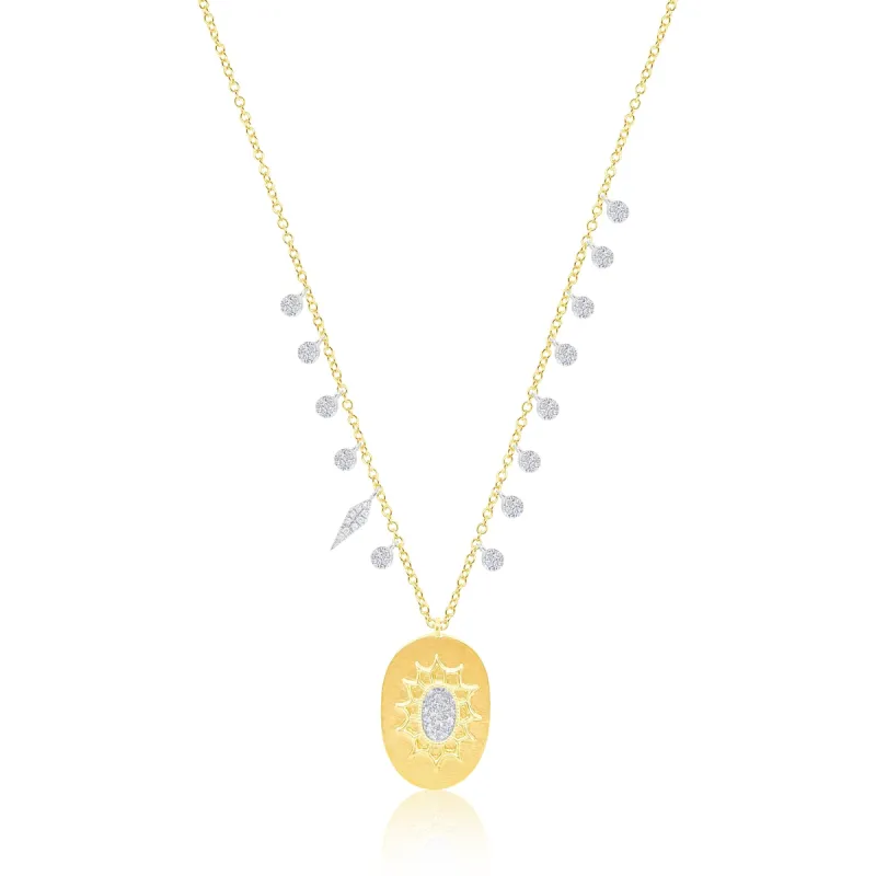 Medallion Yellow Gold Necklace sold by Meira T