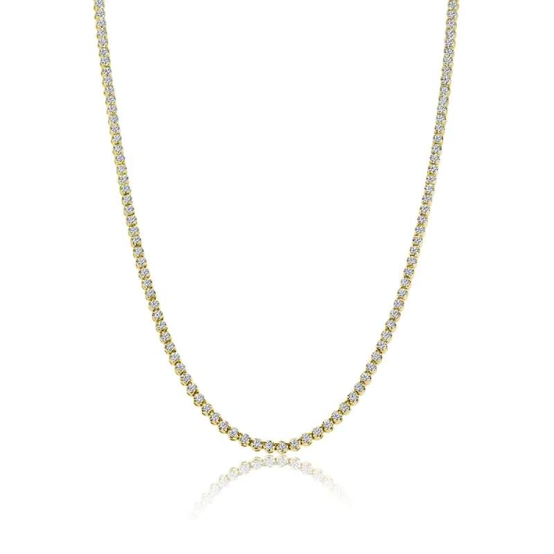 Yellow Gold 1.5 Carat Tennis Necklace *ONLINE EXCLUSIVE* sold by Meira T