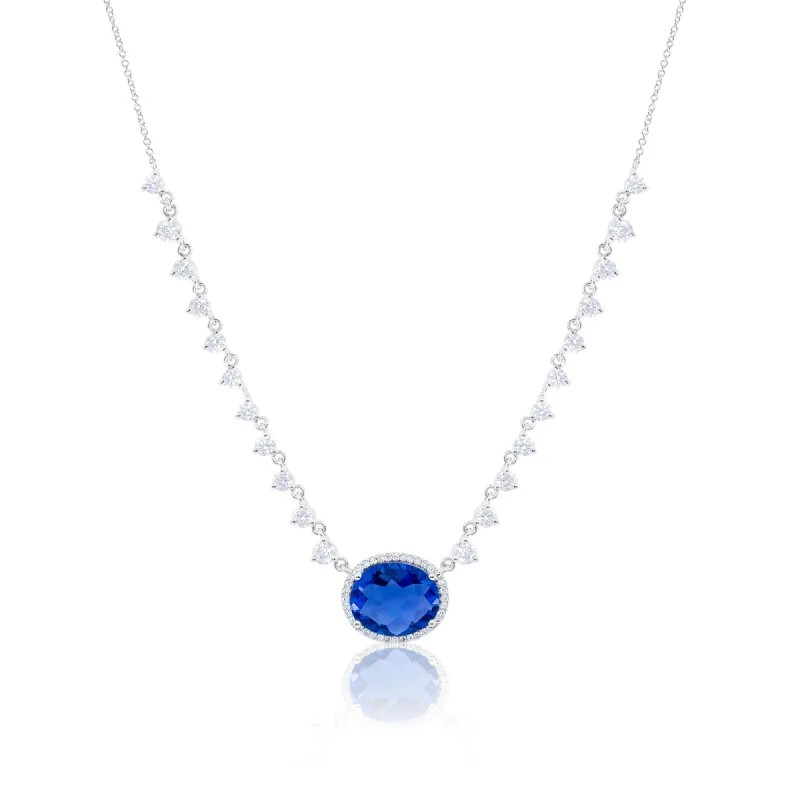 White Gold Fluorite Necklace sold by Meira T