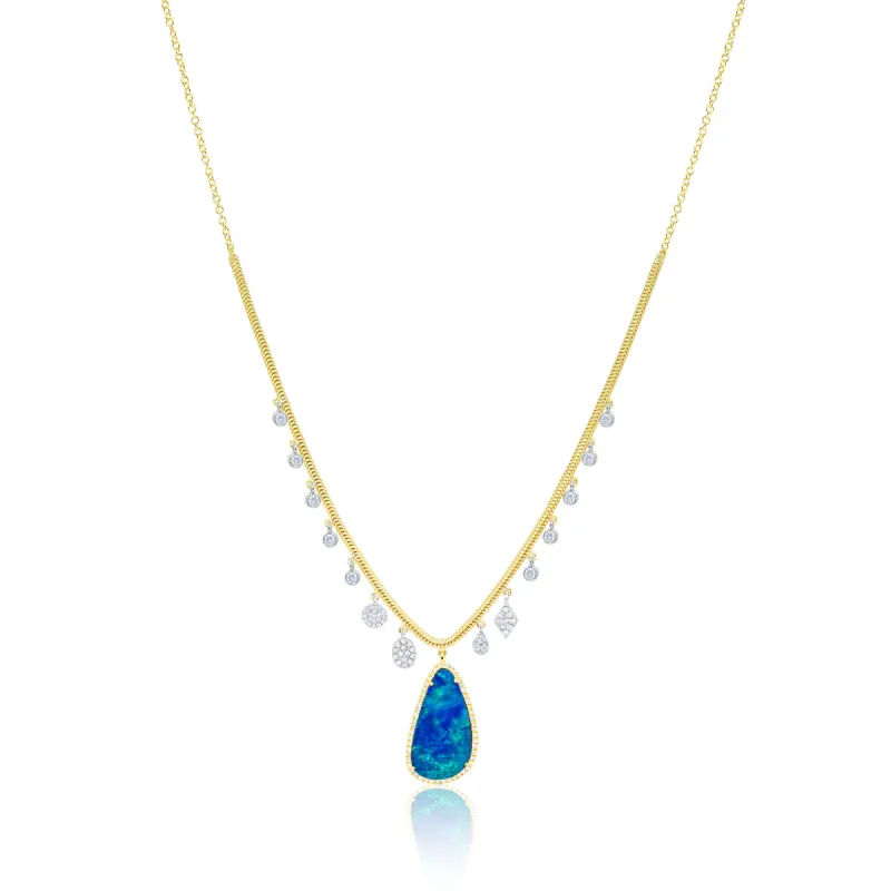 Yellow Gold Opal Snake Chain sold by Meira T
