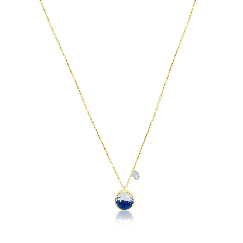 Yellow Gold Blue Sapphire Mini Shaker sold by Meira T