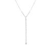 White Gold Diamond Drop Lariat sold by Meira T