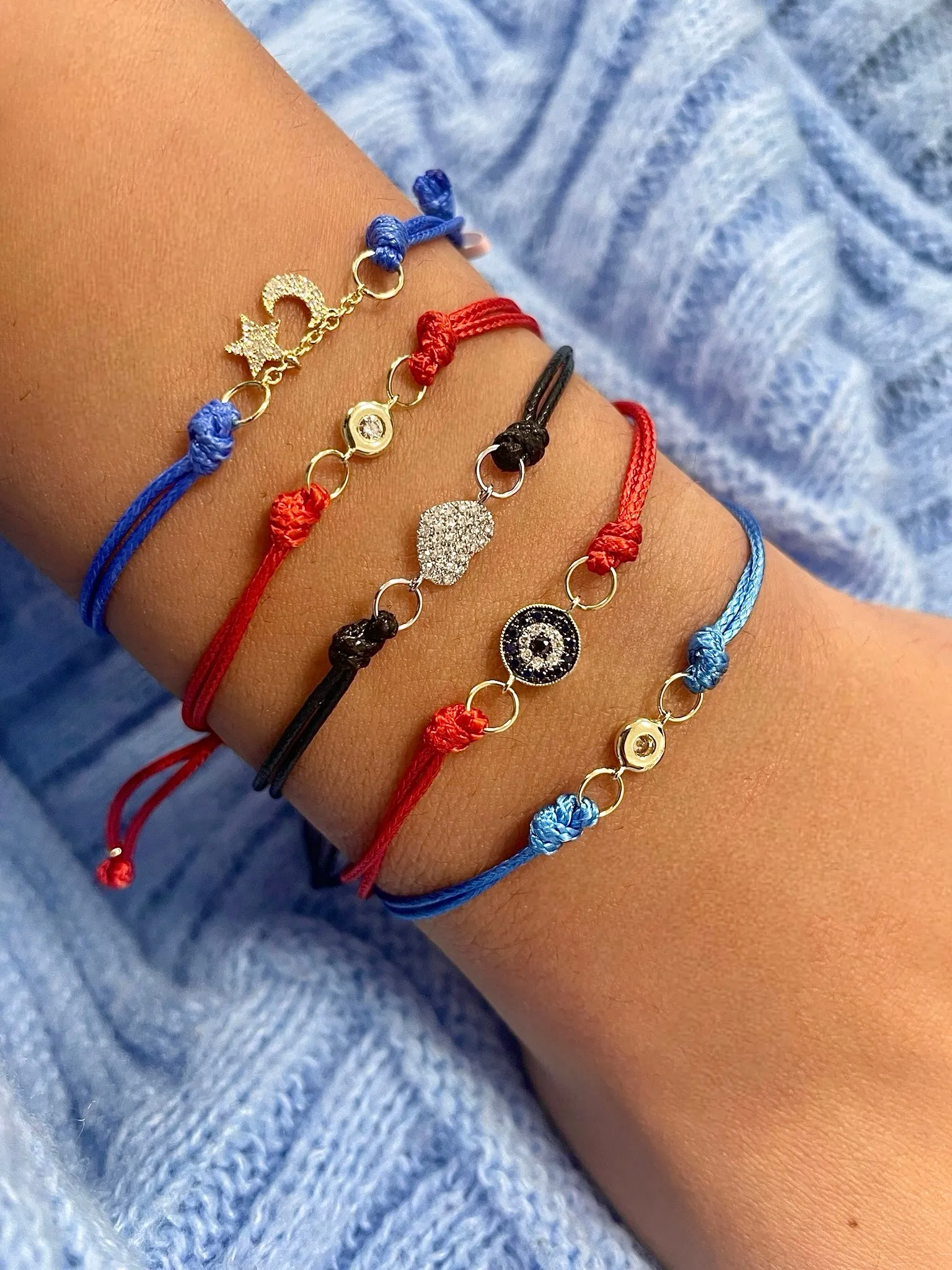 Bezel Cord Bracelet sold by Meira T product image thumbnail 2