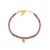Burgundy Hamsa Bracelet sold by Meira T