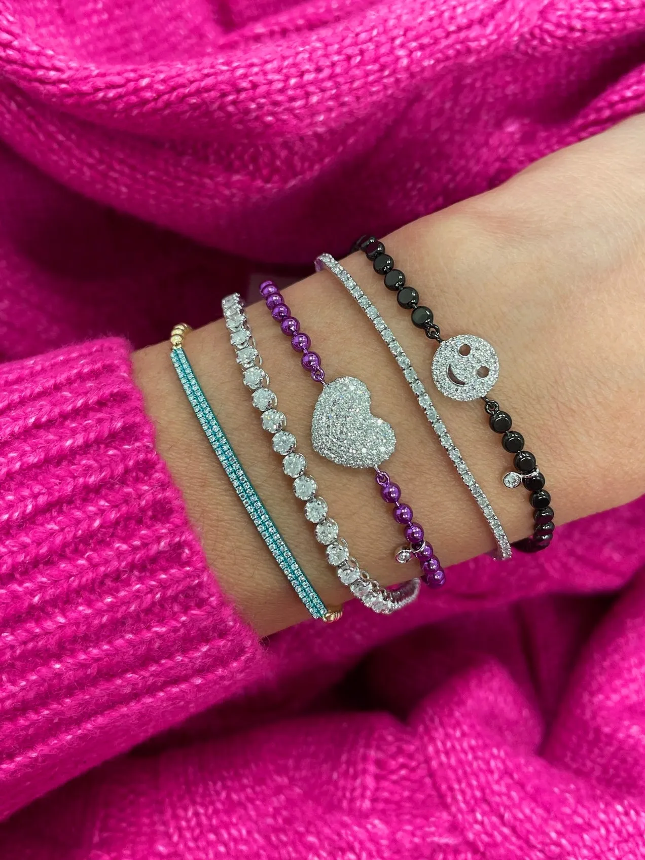 Groovy Purple Diamond Heart Silver and Gold sold by Meira T product image thumbnail 2