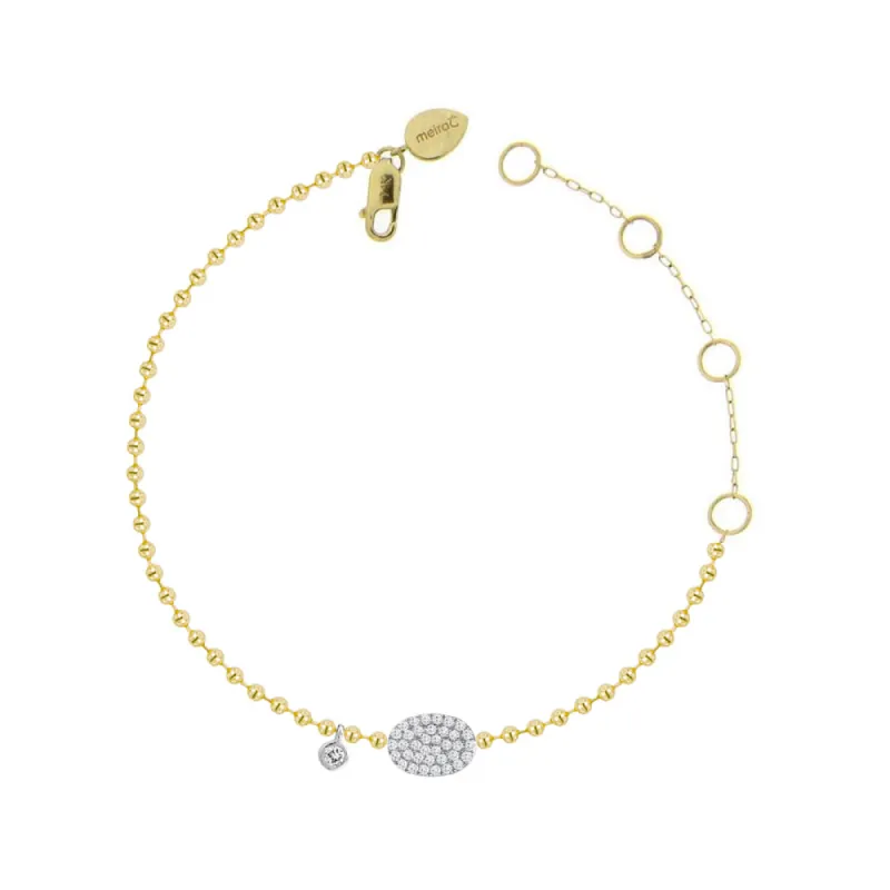 Diamond Charm Spot Chain Bracelet sold by Meira T