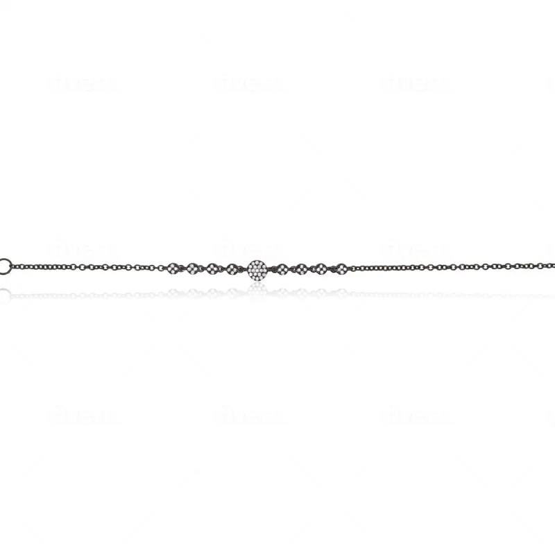 Black Rhodium Diamond Bracelet sold by Meira T