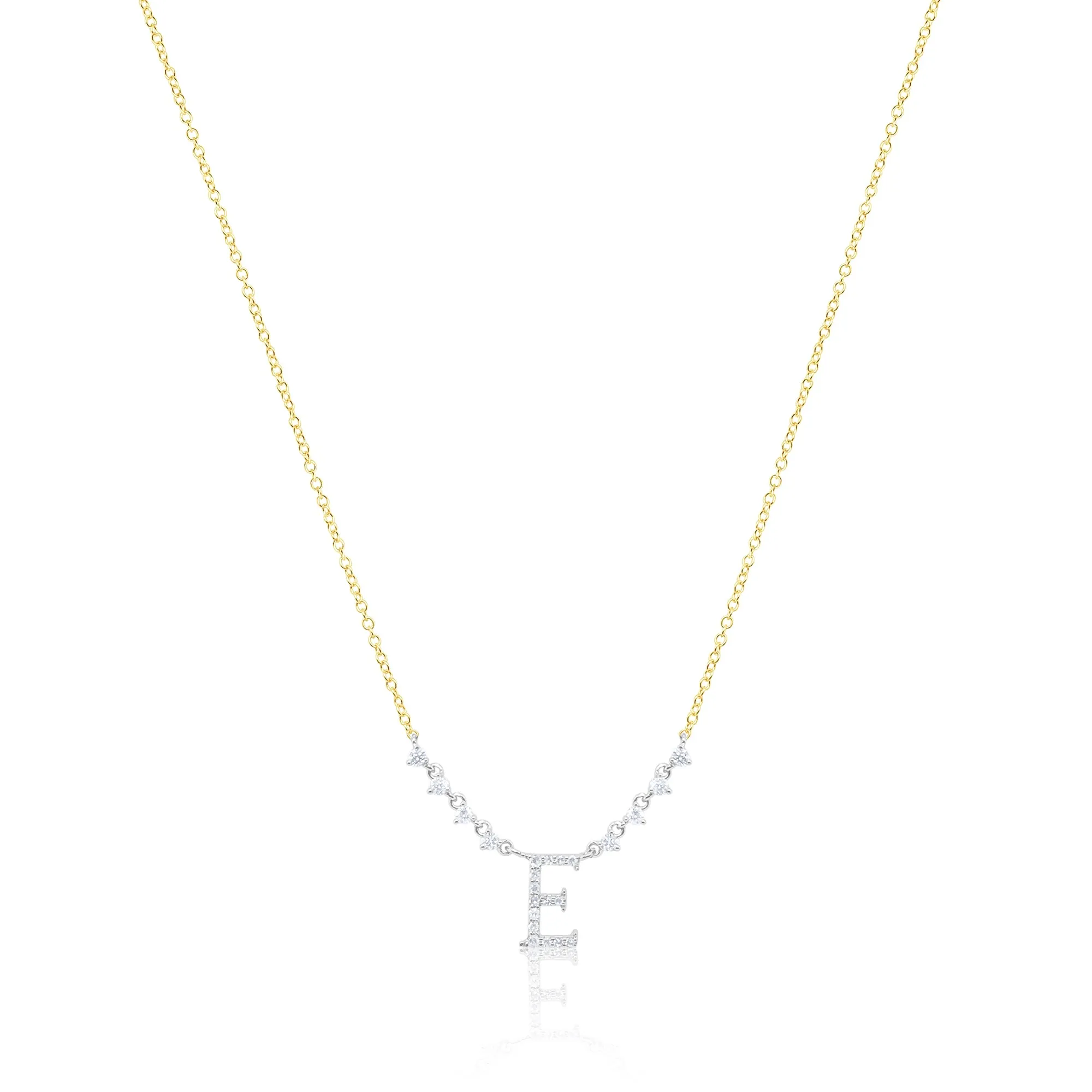 Yellow Gold Diamond Letter E sold by Meira T