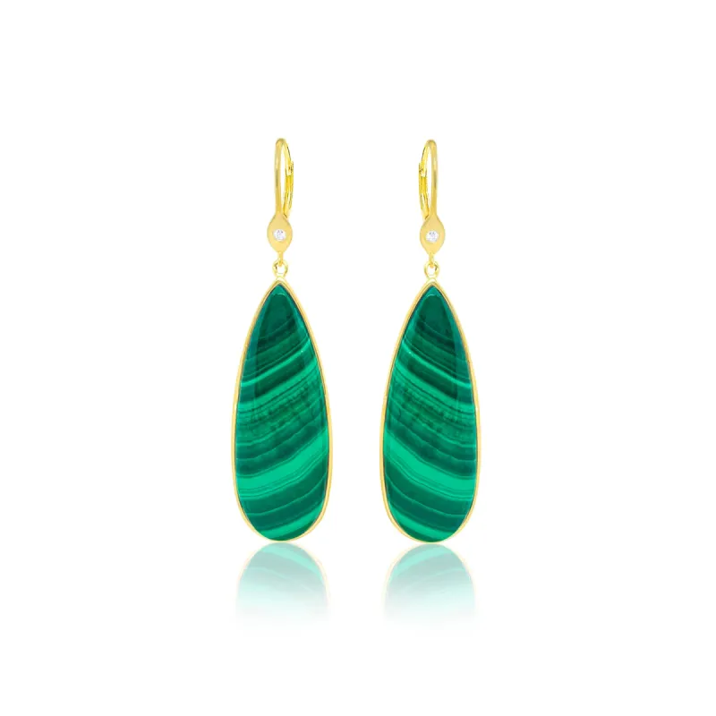 Malachite Earrings sold by Meira T