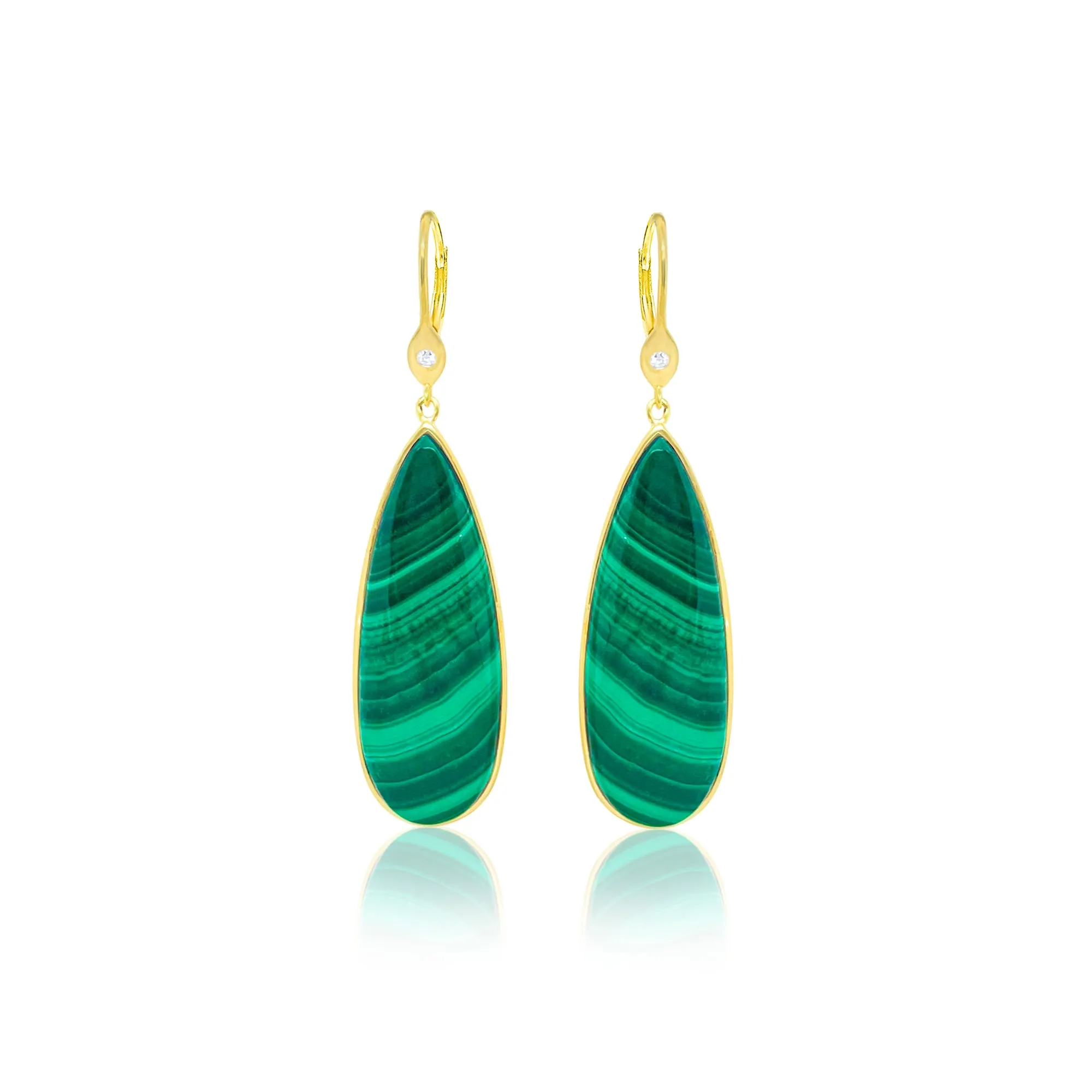 Malachite Earrings sold by Meira T