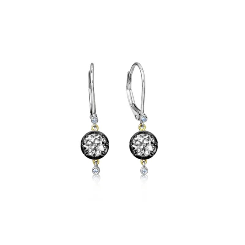 Colett Lab Grown 2 carat Drop Earrings sold by Meira T