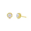 Colett Lab Grown 2 carat Studs Yellow Girl sold by Meira T