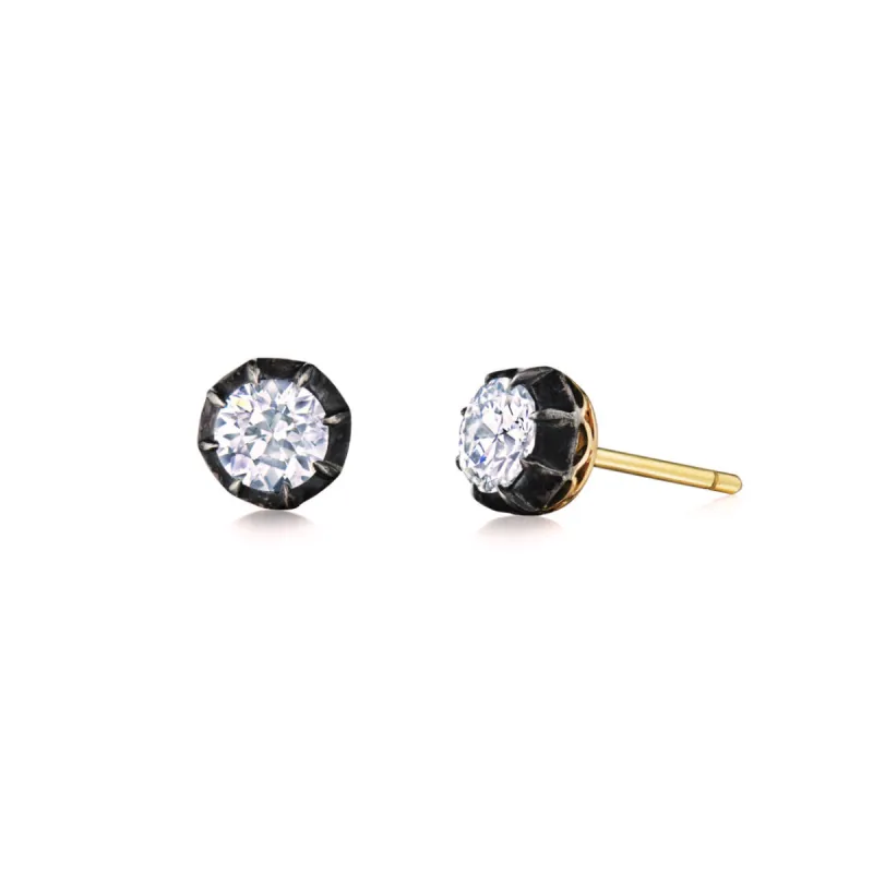 Colett Lab Grown 2 carat Studs sold by Meira T