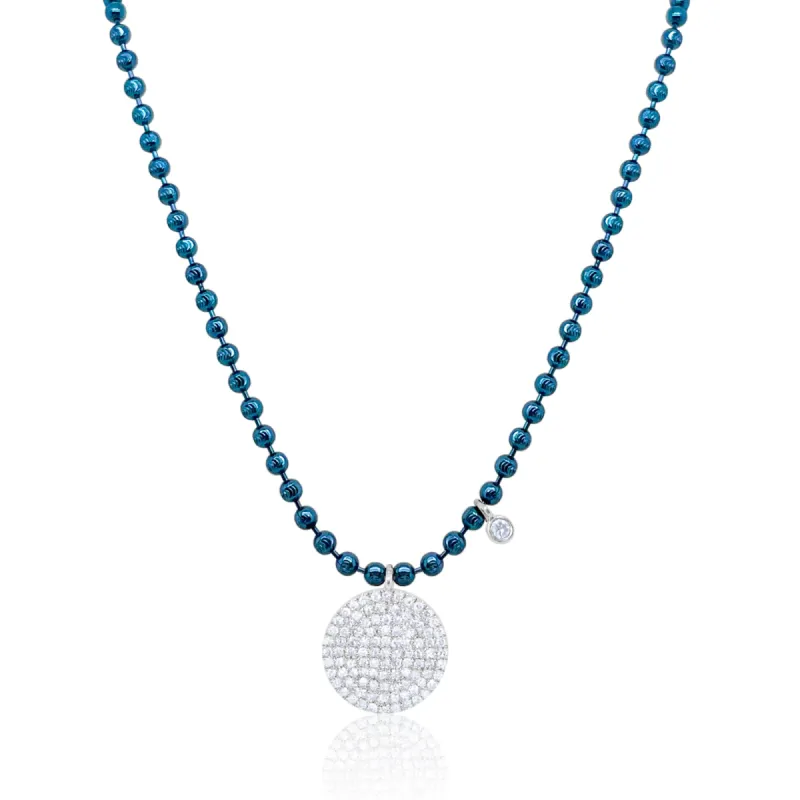 Silver and Gold Diamond Disc Ball Chain sold by Meira T