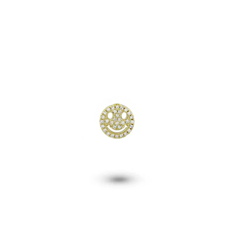Custom Shaker | Diamond Smiley Charm sold by Meira T