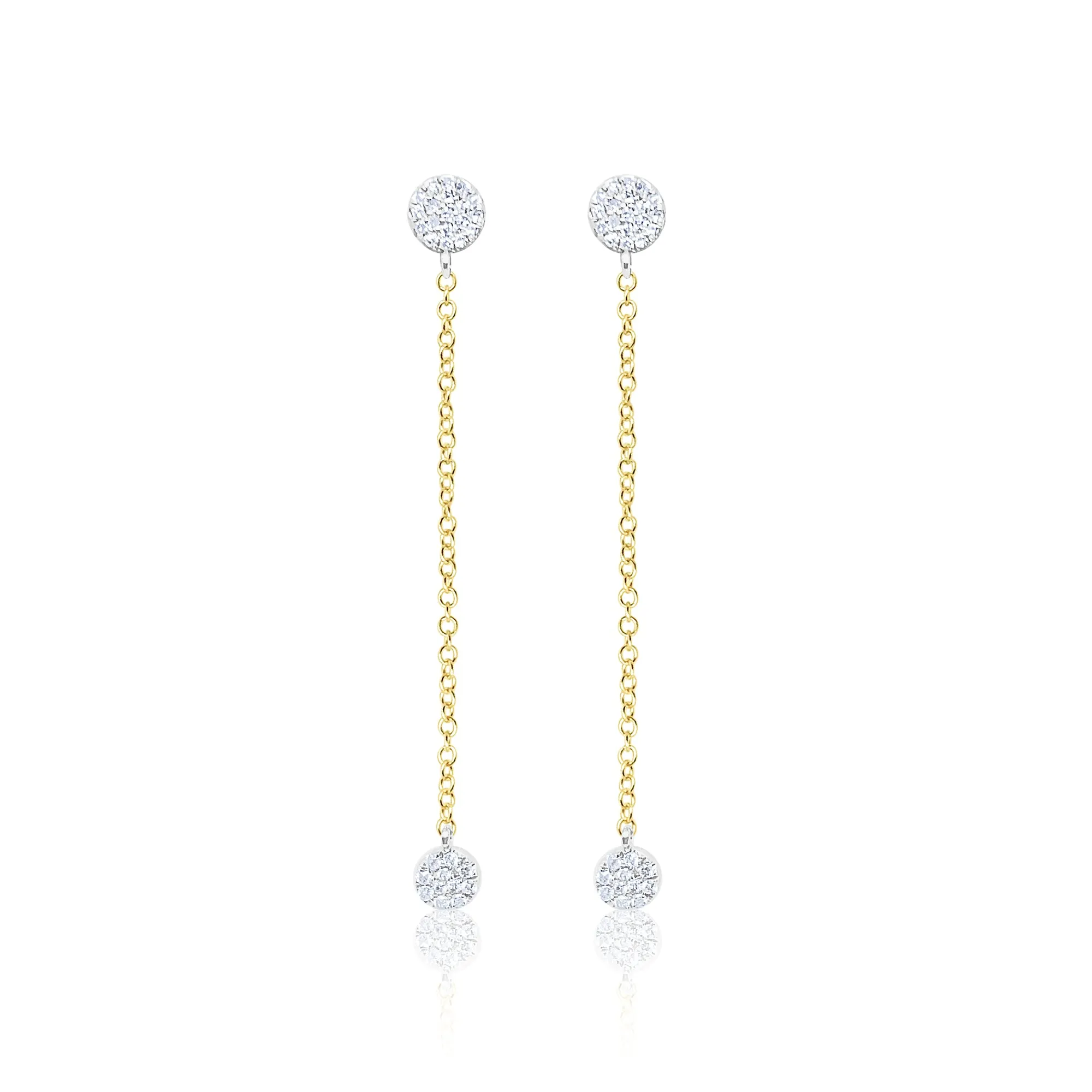 Yellow Gold Fringe Earrings sold by Meira T