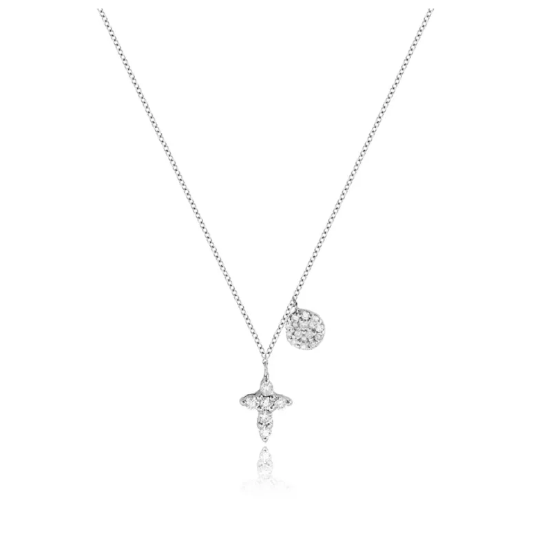 Diamond Cross Necklace sold by Meira T