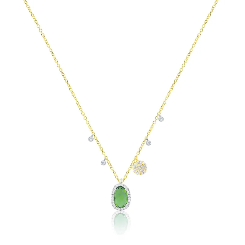 Green Chrome Charm Necklace sold by Meira T