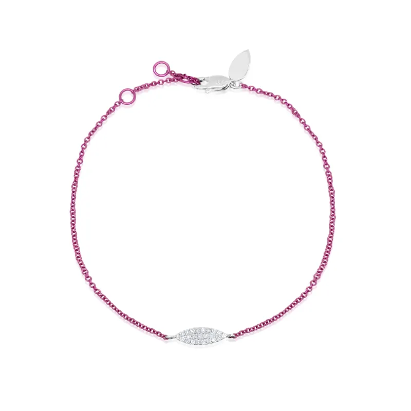 Electric Pink Diamond Bracelet sold by Meira T
