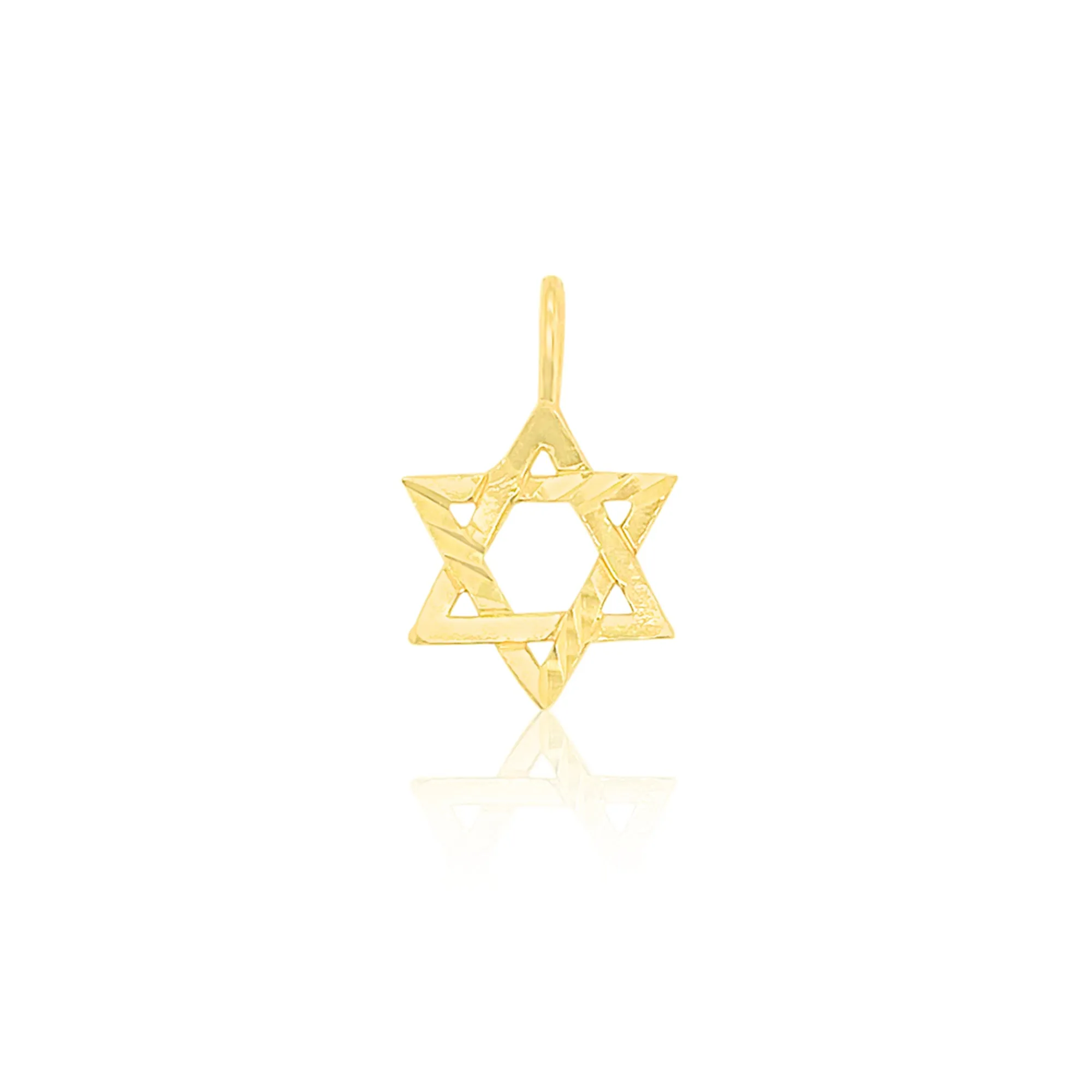 Small Yellow Gold Star Of David Pendant *ONLINE EXCLUSIVE* sold by Meira T