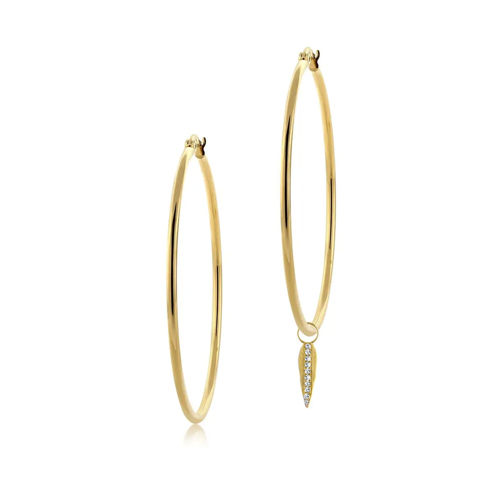 Diamond Leaf Charm sold by Meira T product image thumbnail 2