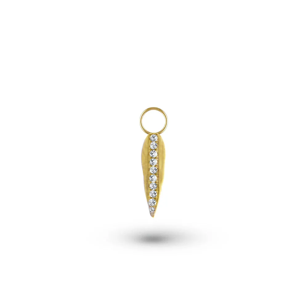 Diamond Leaf Charm sold by Meira T