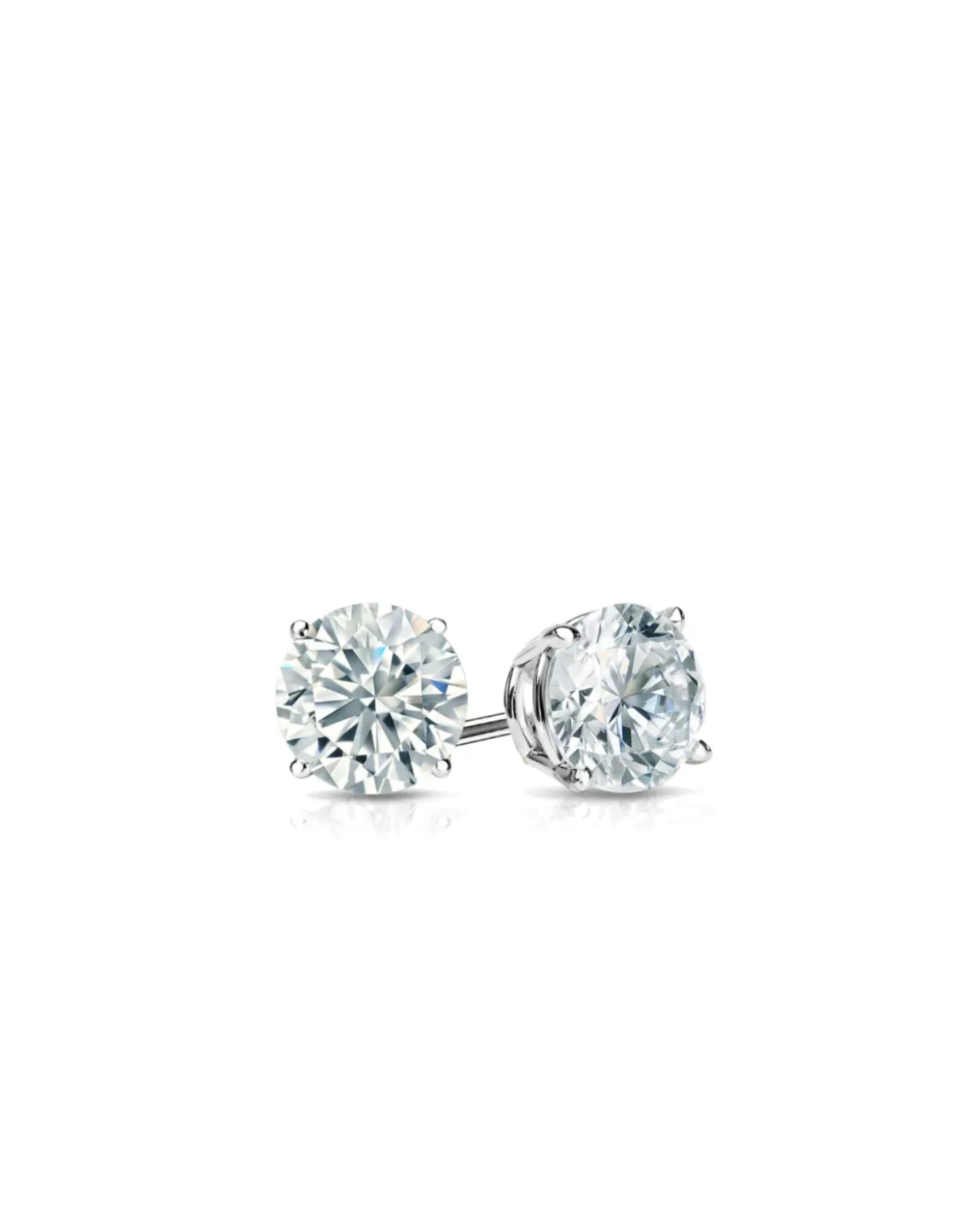 Studs Earrings | Round Cut 6ct LAB Diamond sold by Meira T