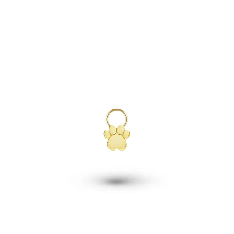 Gold Paw Hoop Charm sold by Meira T
