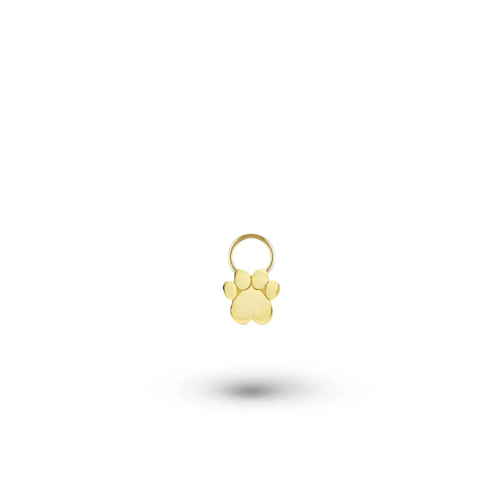 Gold Paw Hoop Charm sold by Meira T